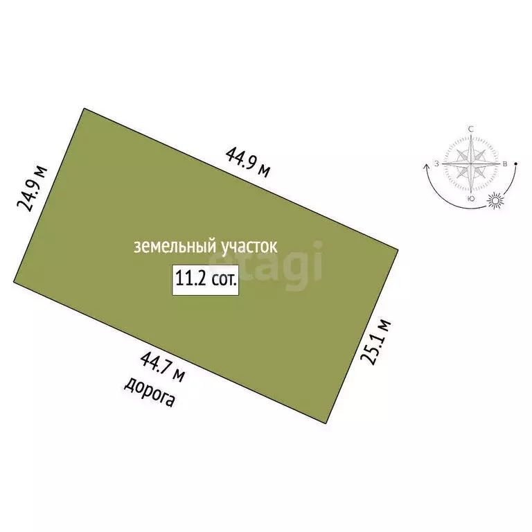 Участок в Доброе, Широкая улица (11.23 м) - Фото 1