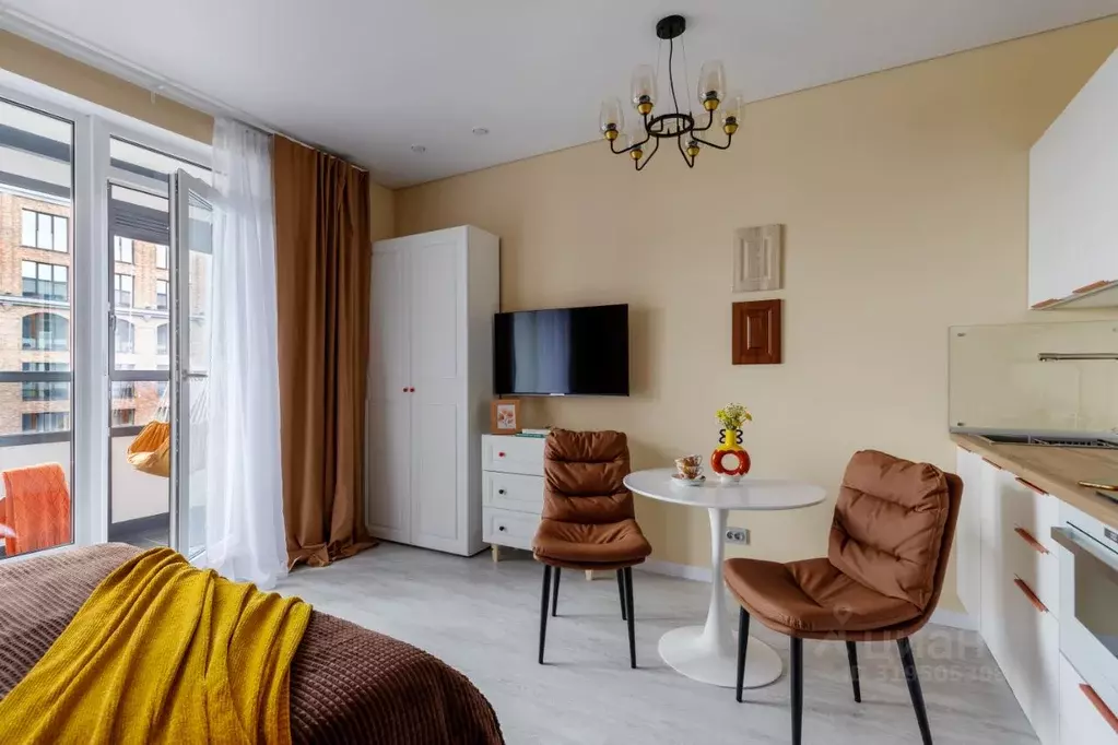 Студия Санкт-Петербург Уральская ул., 25 (25.0 м) - Фото 1