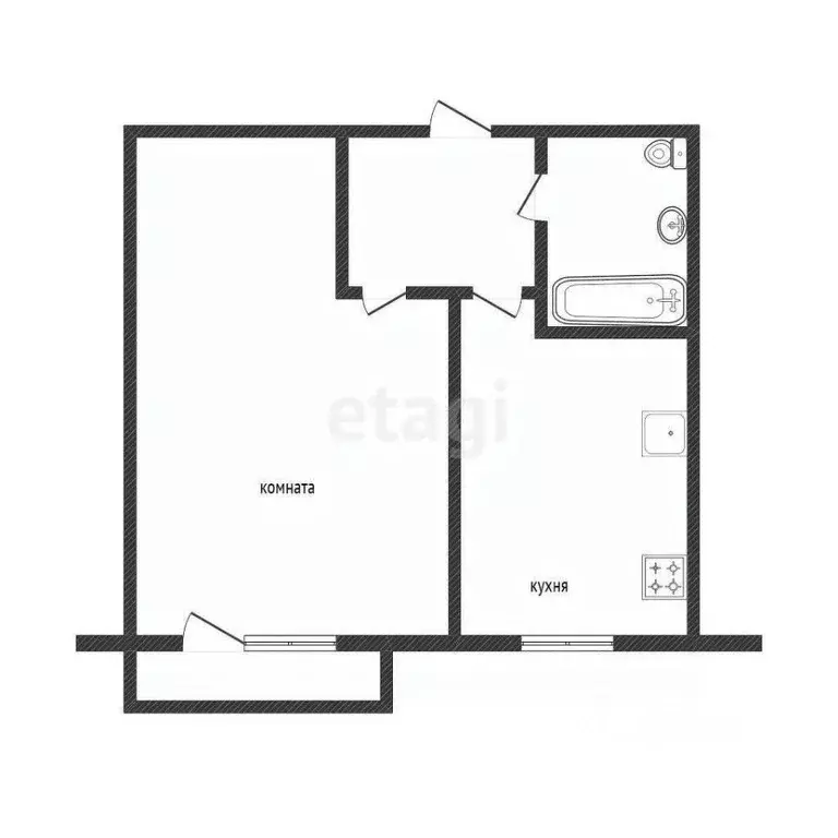 1-к кв. Белгородская область, Белгород Советская ул., 3а (35.4 м) - Фото 0