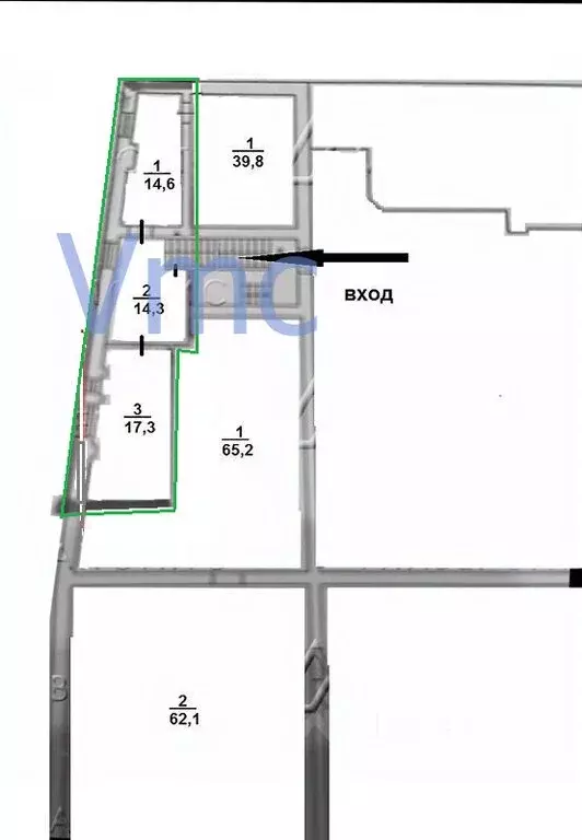 Офис (60 м) - Фото 2