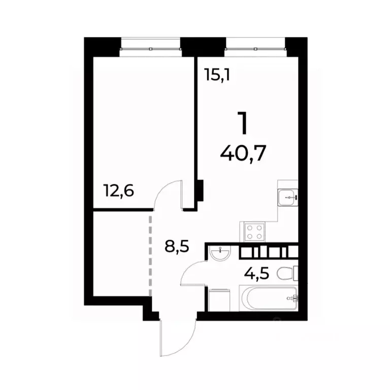 1-к кв. Нижегородская область, Нижний Новгород Березовский мкр,  (40.7 ... - Фото 0