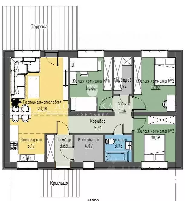 Дом в Новосибирская область, Новосибирский район, Каменский сельсовет, ... - Фото 2