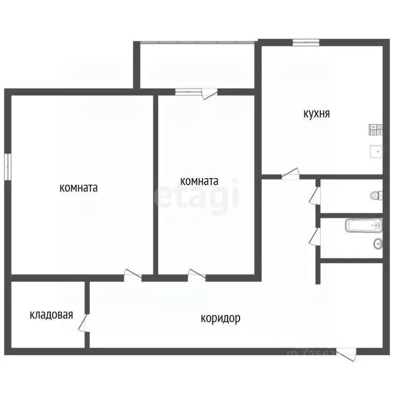 2-к кв. Воронежская область, Воронеж пер. Здоровья, 90/3 (72.0 м) - Фото 1