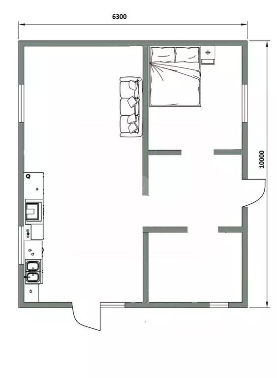 Дом в Краснодарский край, Анапа муниципальный округ, с. Юровка ул. ... - Фото 2