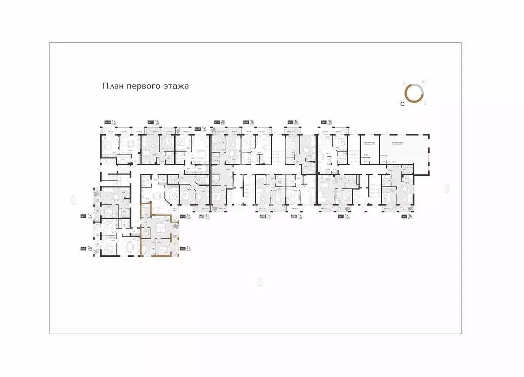 2-комнатная квартира: Светлогорск, Новая улица, 108-114 (68.96 м) - Фото 1
