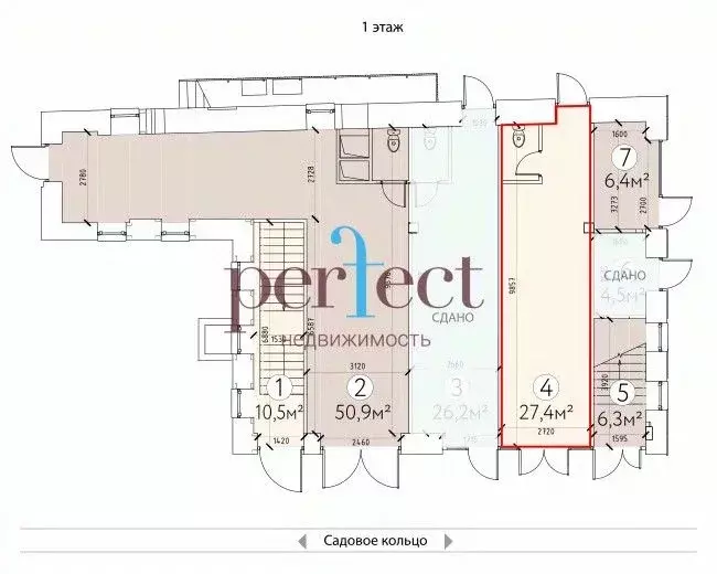 Торговая площадь в Москва ул. Бахрушина, 36/14С3 (29 м) - Фото 2