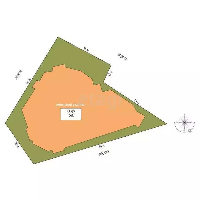 Офис (56 м) - Фото 1