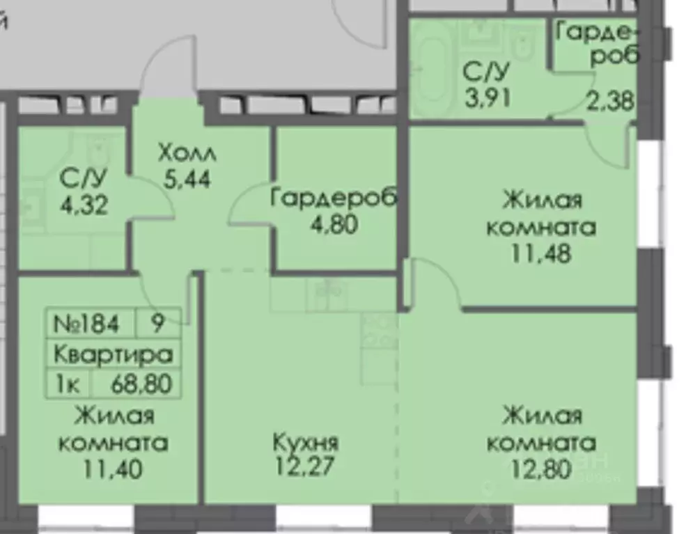 3-к кв. Москва Автозаводская ул., 26 (70.0 м) - Фото 0