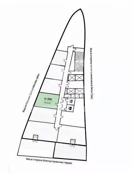 Помещение свободного назначения в Москва ул. Заречная, вл6/1 (54 м) - Фото 2