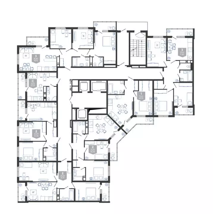 2-к кв. Краснодарский край, Новороссийск ул. Куникова, 47Д (51.1 м) - Фото 2