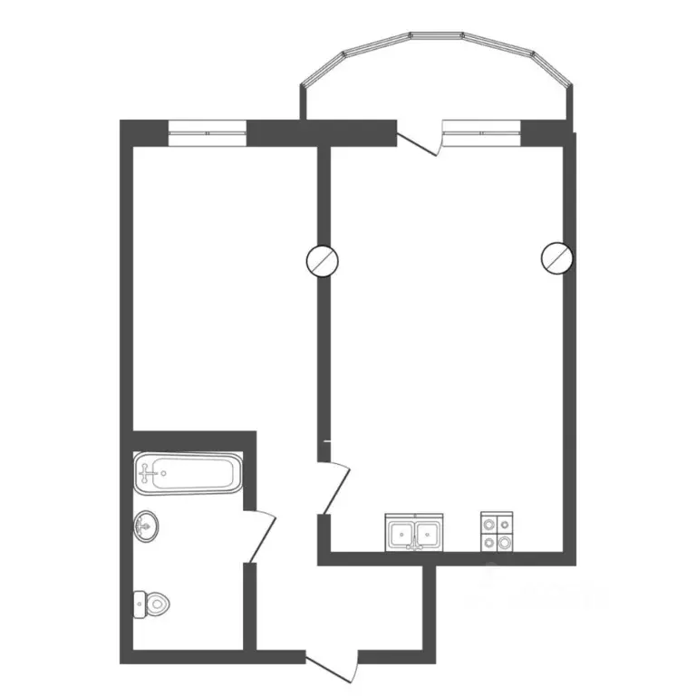 1-к кв. Тюменская область, Тюмень ул. Тамары Сатюковой, 18 (40.7 м) - Фото 2