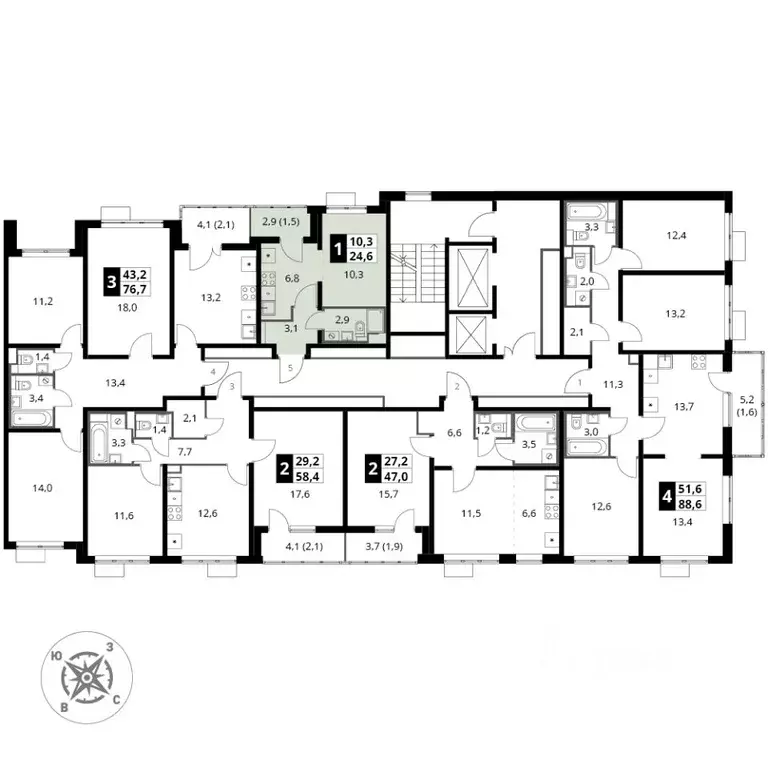 1-к кв. Московская область, Ленинский городской округ, пос. Битца ... - Фото 2