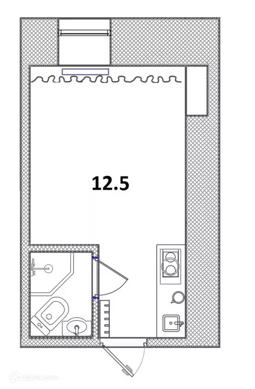 Продаётся квартира-студия, 12.5 м - Фото 1