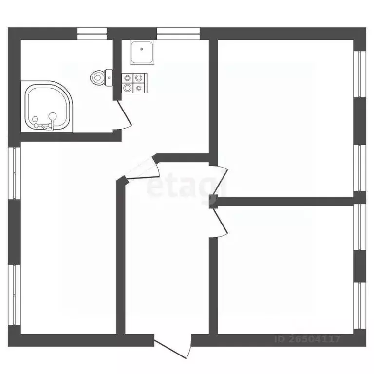 3-к кв. Севастополь ул. Ленина, 16 (95.6 м) - Фото 1
