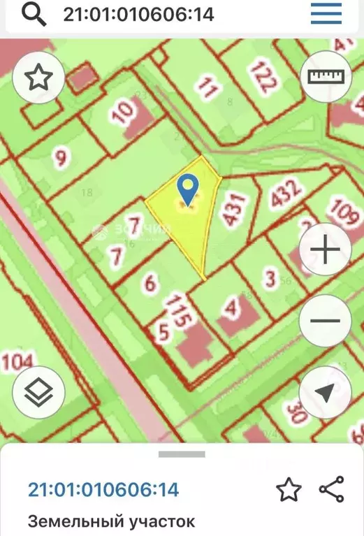 Участок в Чувашия, Чебоксары Молодогвардейская ул., 19 (4.9 сот.) - Фото 1