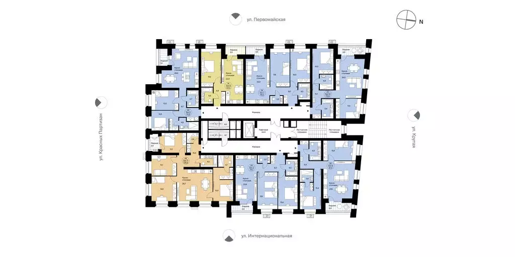 2-комнатная квартира: Сыктывкар, Крутая улица, 2 (75.3 м) - Фото 1