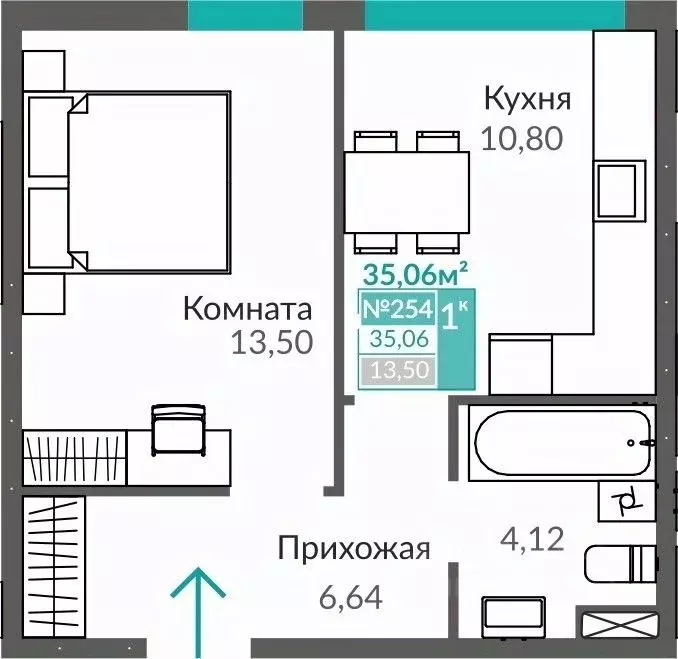 1-к кв. Крым, Симферополь Крымская роза мкр, Акация жилой комплекс ... - Фото 1