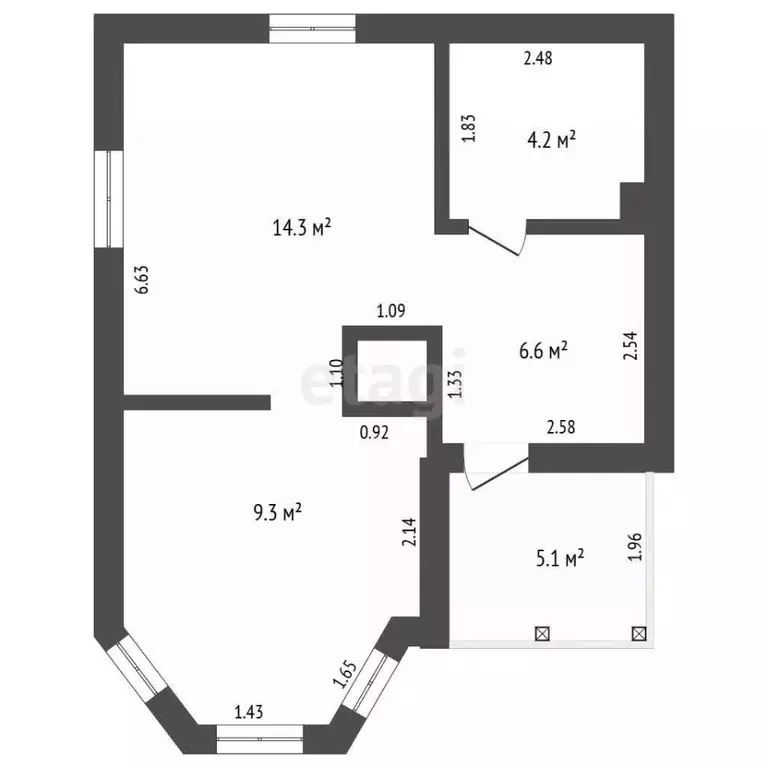 Дом в Забайкальский край, Чита Заря СОТ, 68А (80 м) - Фото 2