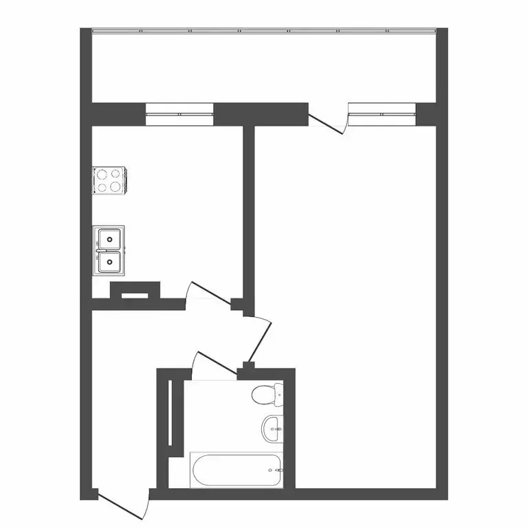 1-комнатная квартира: Тюмень, улица Газовиков, 25к3 (37.8 м) - Фото 1