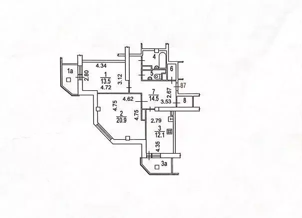 2-к кв. Московская область, Мытищи ул. Белобородова, 11к2 (71.0 м) - Фото 0