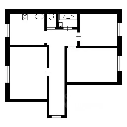 3-к кв. Красноярский край, Красноярск ул. 3 Августа, 24 (66.9 м) - Фото 2
