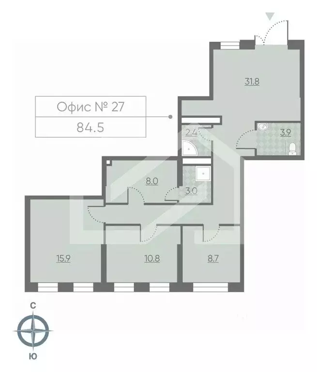 Торговая площадь в Москва 2-й этап тер., Лучи жилой комплекс, к8 (85 ... - Фото 2