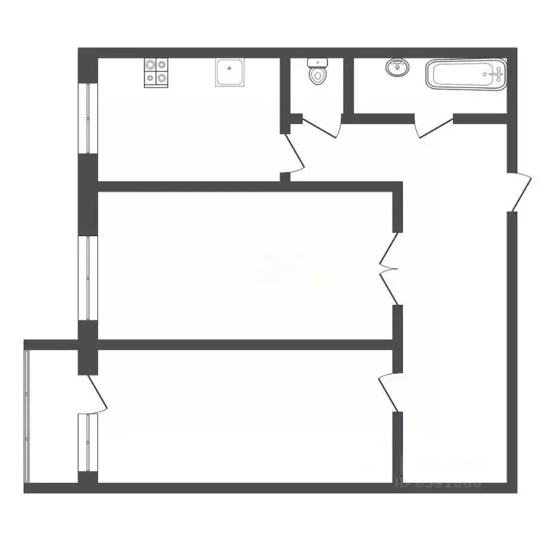 2-к кв. Тульская область, Узловая ул. 14 Декабря, 10А (50.2 м) - Фото 2