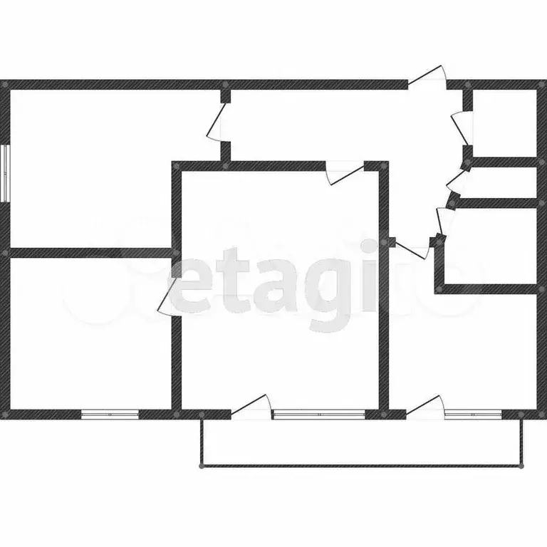 3-к. квартира, 53,2 м, 1/9 эт. - Фото 0
