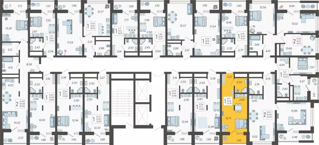 Квартира-студия: Сочи, жилой комплекс Кислород, 10 (23.3 м) - Фото 1