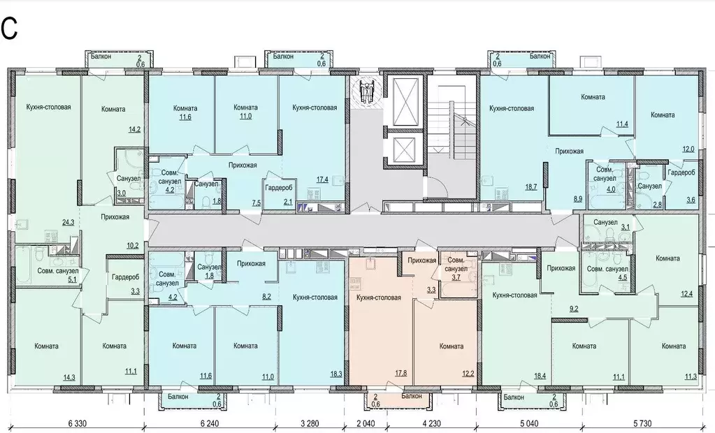 3-к кв. Удмуртия, Ижевск ул. Имени Репина, 35Ак3 (86.03 м) - Фото 1