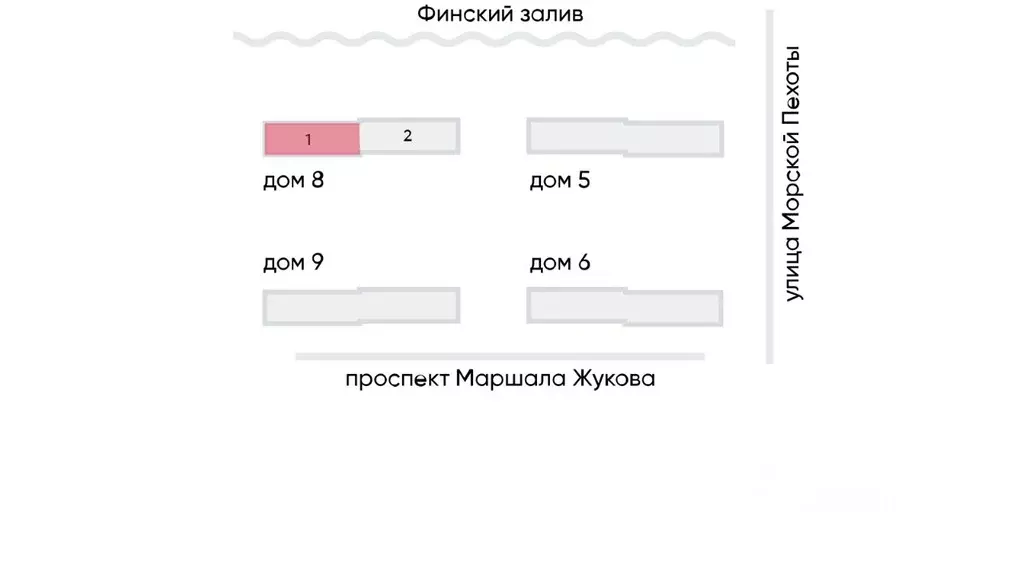 1-к кв. Санкт-Петербург Морская миля жилой комплекс (34.65 м) - Фото 1
