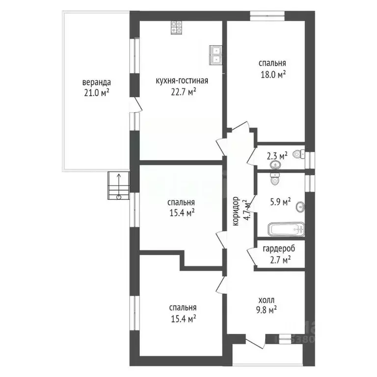 Дом в Ростовская область, Ростов-на-Дону ул. 6-я Канатная (125 м) - Фото 1