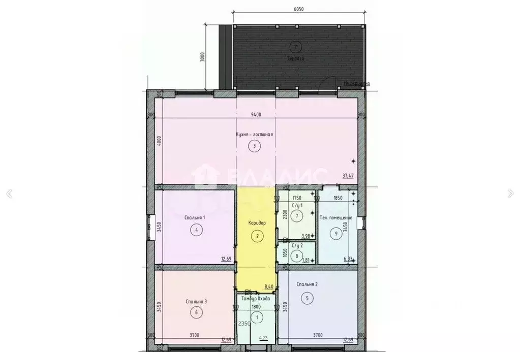 Дом в Нижегородская область, с. Безводное ул. Мирная, 53 (105 м) - Фото 2