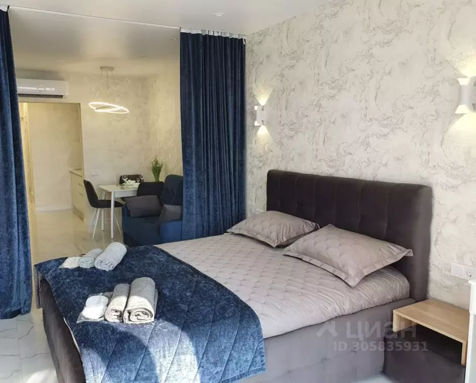 Студия Краснодарский край, Сочи ул. Ленина, 298Бк4 (35.0 м) - Фото 1