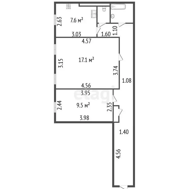2-комнатная квартира: Санкт-Петербург, 1-я линия Васильевского ... - Фото 1