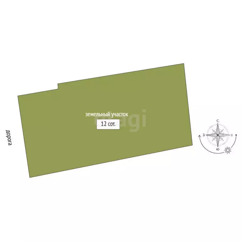 Участок в посёлок Мичуринский, Шоссейная улица (12 м) - Фото 1