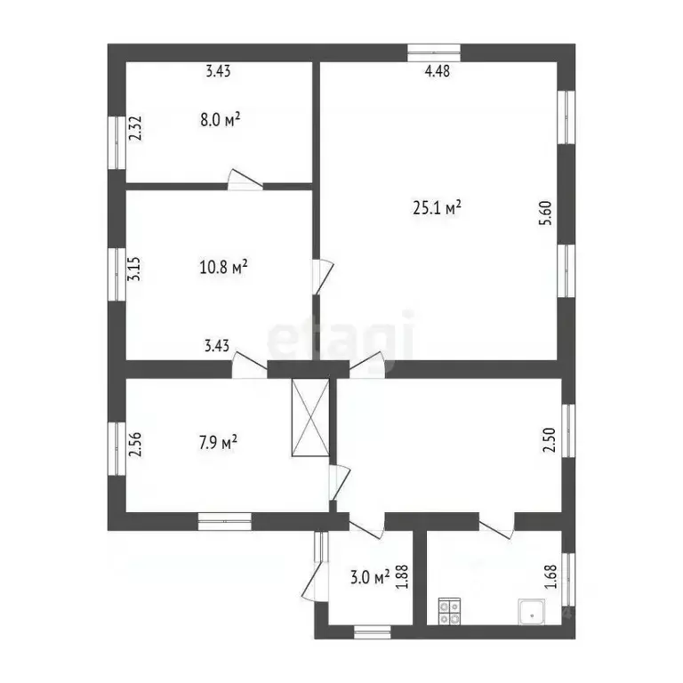 Дом в Крым, Бахчисарай ул. Менделеева, 16 (71 м) - Фото 2