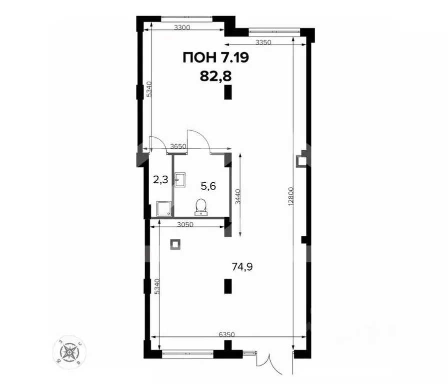 Помещение свободного назначения в Москва Ленинградское ш., 228к7 (83 ... - Фото 2
