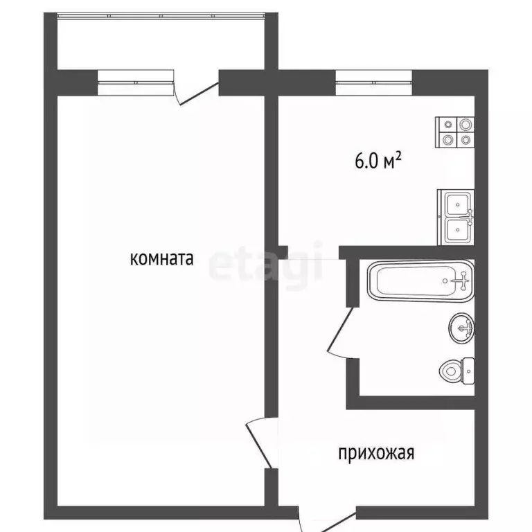 1-к кв. Московская область, Воскресенский район, Белоозерский пгт ул. ... - Фото 1