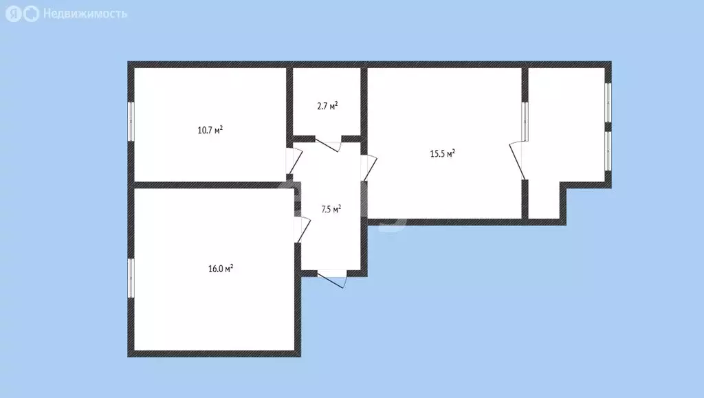 2-комнатная квартира: Черкесск, улица Лободина, 86 (52.4 м) - Фото 1