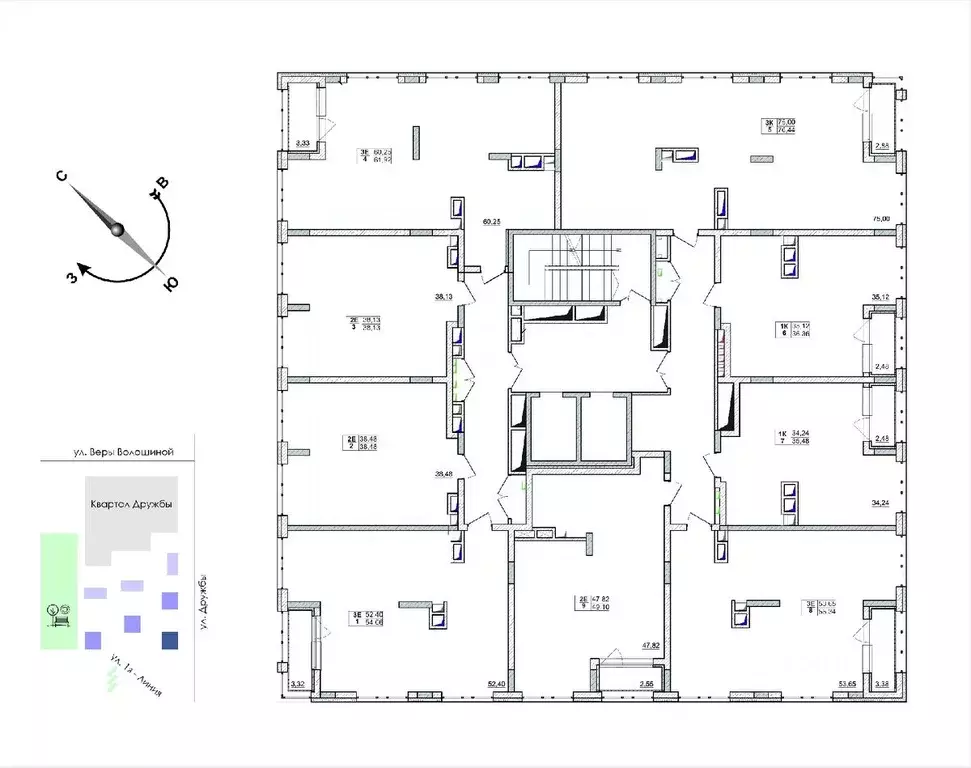 1-к кв. Кемеровская область, Кемерово ул. Дружбы, 11 (35.12 м) - Фото 2