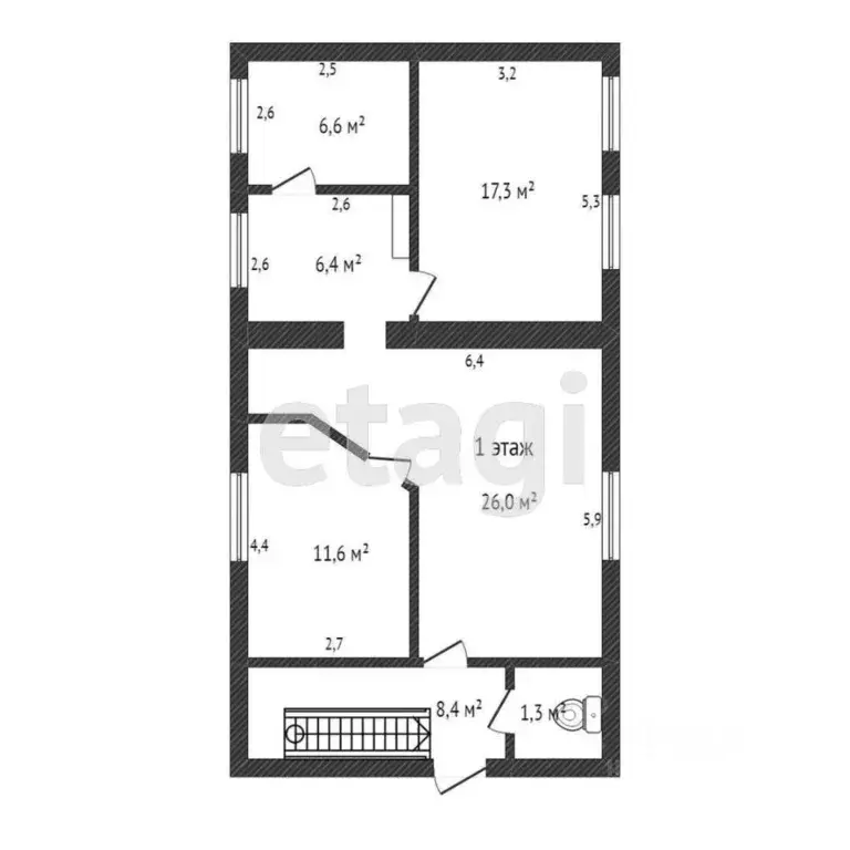 Дом в Хабаровский край, Комсомольск-на-Амуре ул. Островского, 51 (128 ... - Фото 2