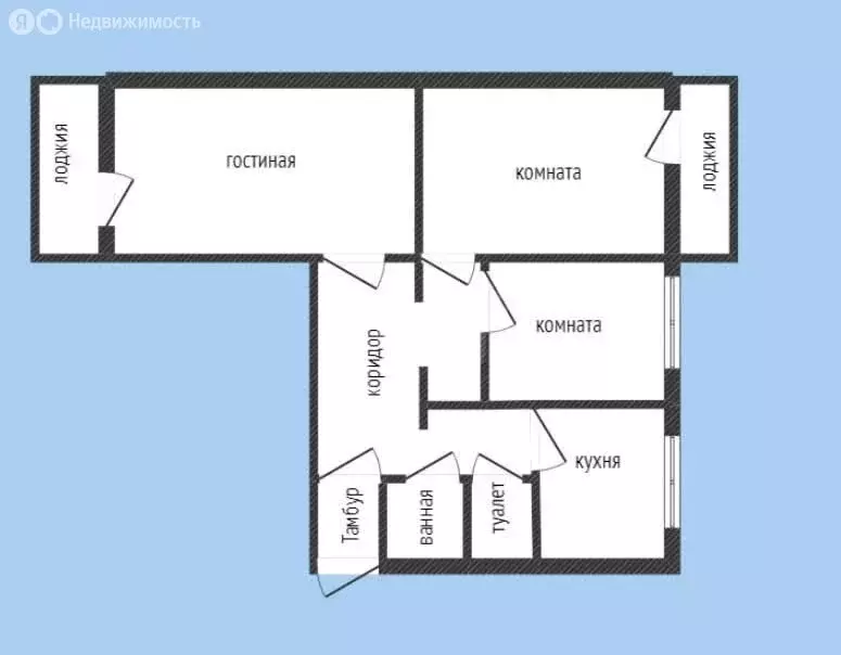 3-комнатная квартира: Губкин, улица Королёва, 8 (72.9 м) - Фото 0