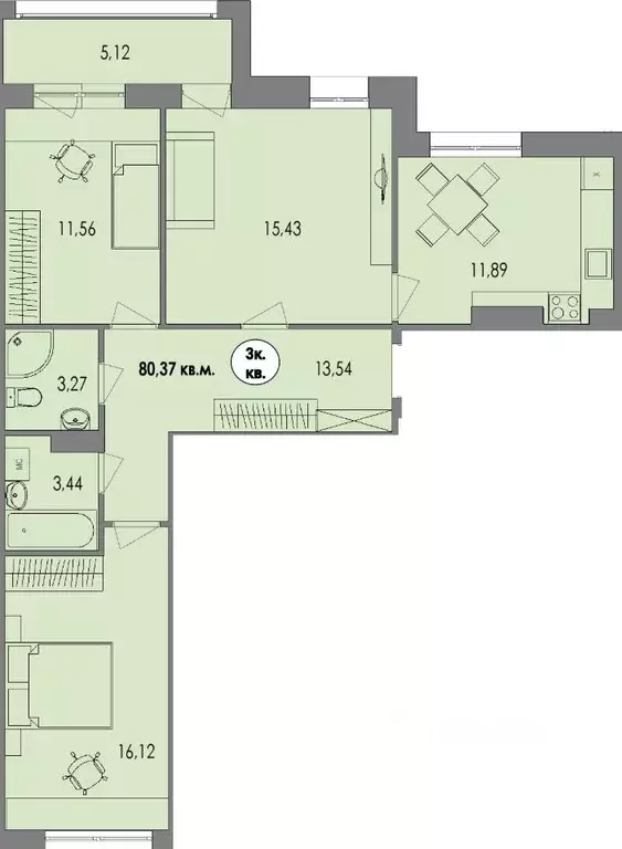 3-к кв. Карелия, Петрозаводск Перевалка-2 тер., Университетский ... - Фото 0