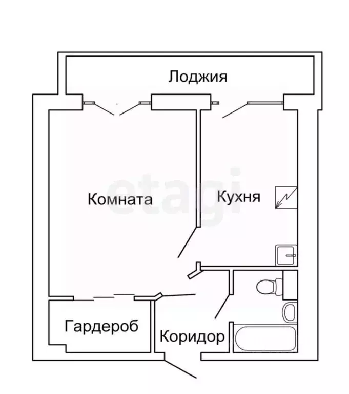 1-к кв. Смоленская область, Смоленск Колхозный пер., 19а (44.3 м) - Фото 1