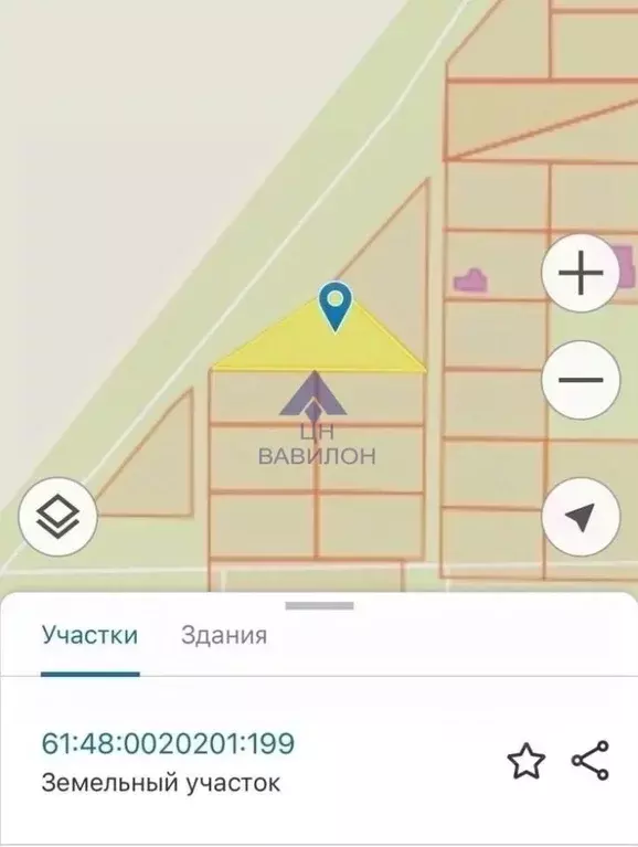 Участок в Ростовская область, Волгодонск ул. Отдыха, 14 (7.44 сот.) - Фото 1