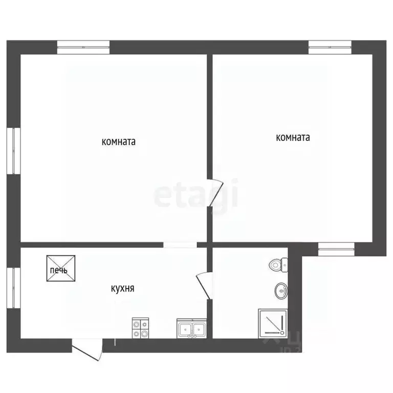 Дом в Севастополь с. Широкое, ул. Бархатовой, 6 (47 м) - Фото 2