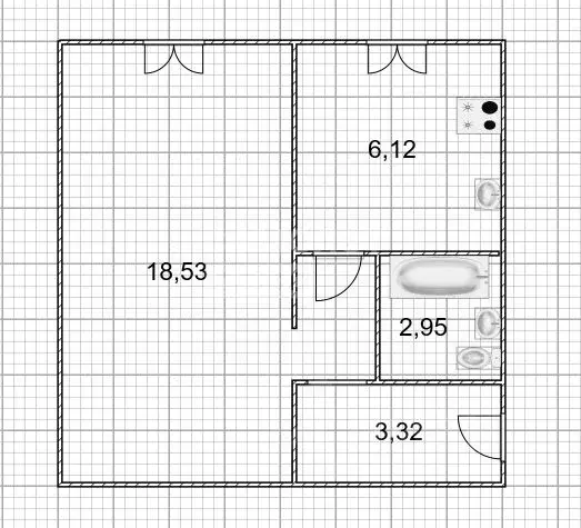 1-к кв. Ульяновская область, Ульяновск ул. Ефремова, 113 (31.5 м) - Фото 1