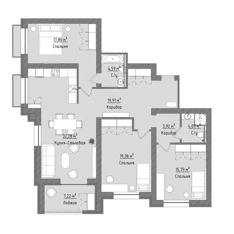 3-комнатная квартира: Иваново, Кооперативная улица, 3 (125.05 м) - Фото 0