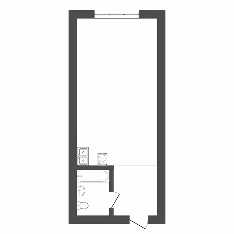 1-комнатная квартира: Кемерово, улица Халтурина, 23 (23 м) - Фото 0